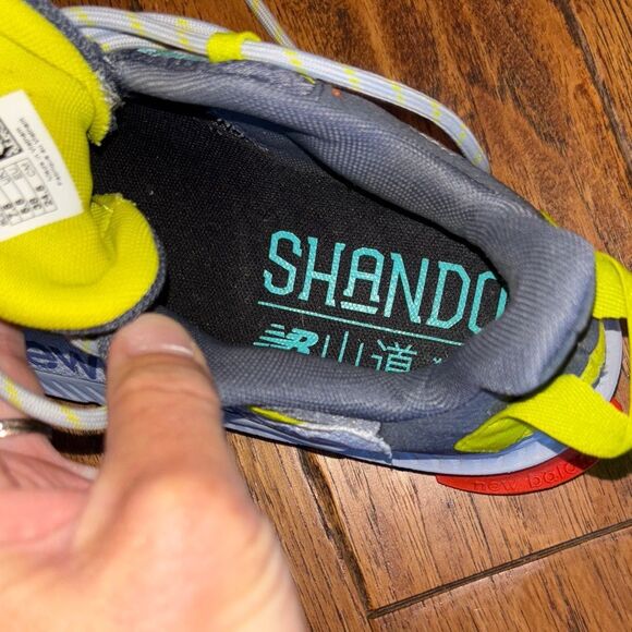 New Balance Shando Gray and Neon Sneakers - Picture 7 of 13